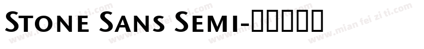 Stone Sans Semi字体转换